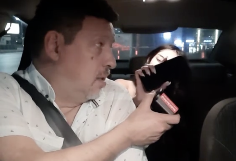 ВИДЕО на млада жена, заснета в такси, предизвика спор за правото на личен живот