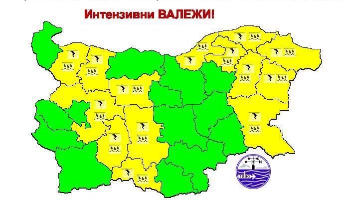 Община Козлодуй с предупредждение: Жълт код за опасно време, очакват се бури и градушки