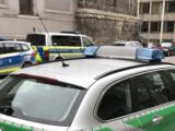 Полицейски автомобили на германската полиция в Мюнхен